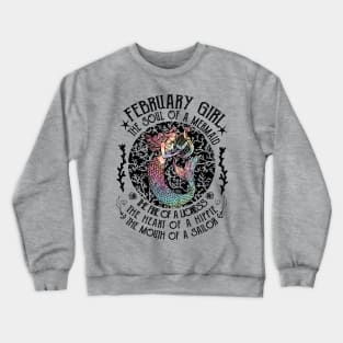 February Girl The Soul Of A Mermaid Hippie T-shirt Crewneck Sweatshirt